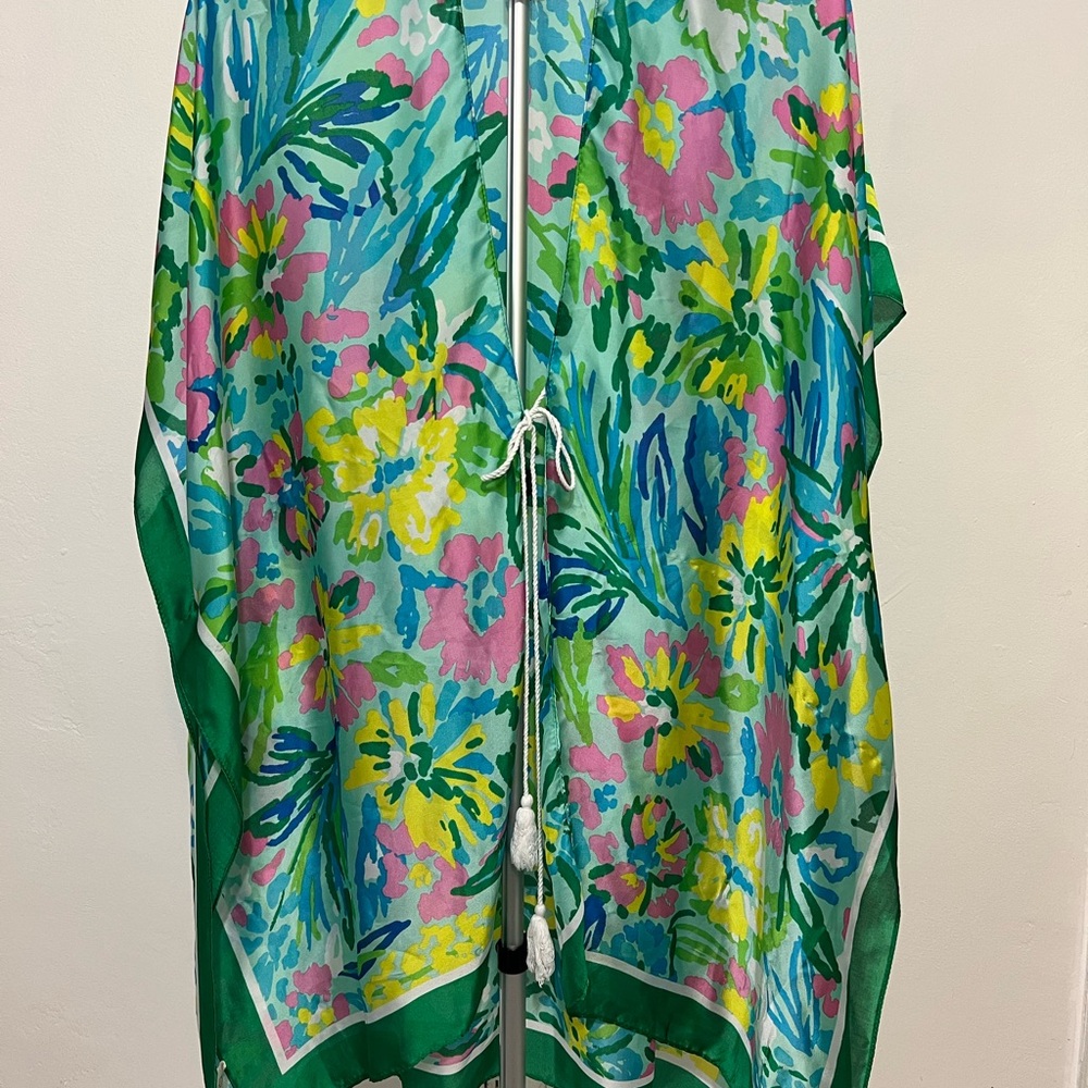 Pretty Persuasions Colorful Floral Kimono